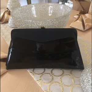 Vintage suede and leather clutch very vintage 1940